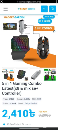 5 in one gaming combo